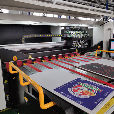 24 máquinas de impressão onduladas do Inkjet da caixa do equipamento da máquina imprimindo de Digitas da cabeça