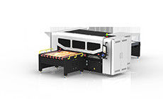 Impressora a jato de tinta reta automática ondulada Machine da saída da máquina imprimindo de Digitas da alta resolução